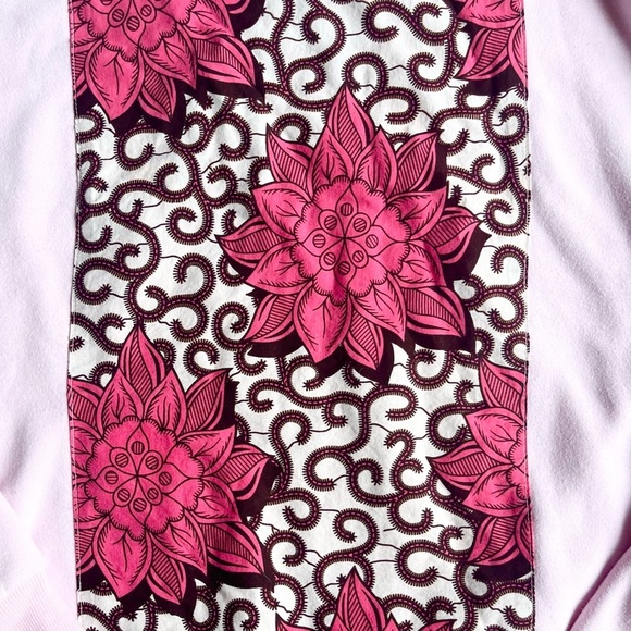 Vibrant Pink Floral Sweatshirt by MY, Size XXL - Picture 2 of 5